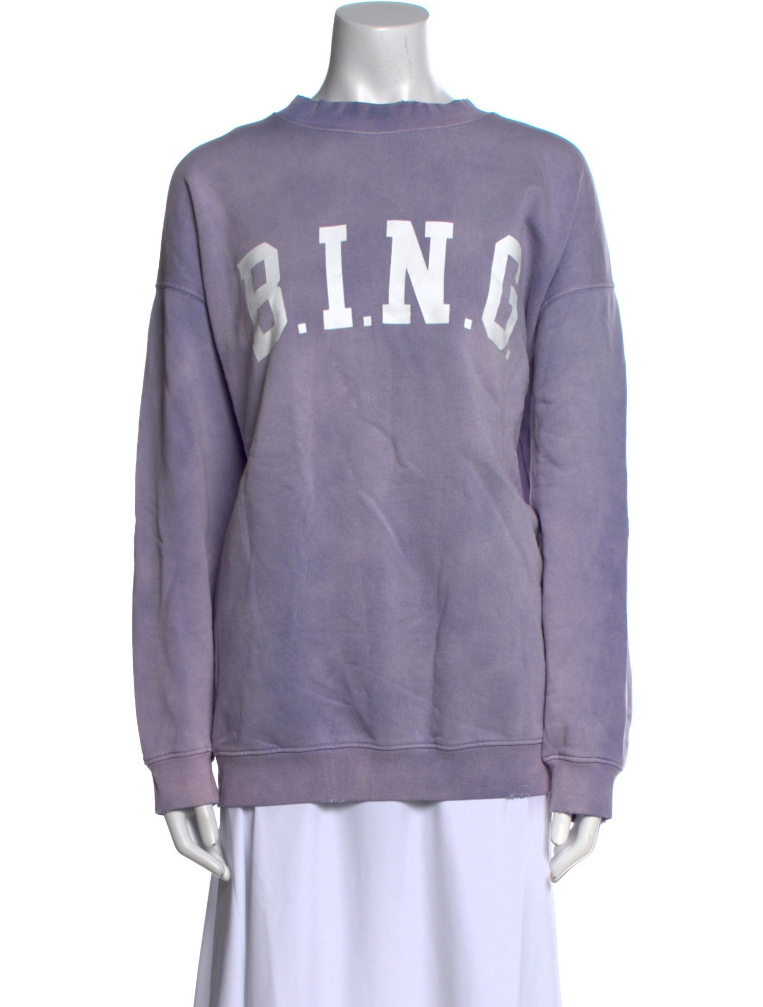 Anine Bing Graphic Print Crew Neck Sweatshirt