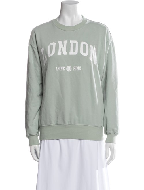Anine Bing Graphic Print Crew Neck Sweatshirt