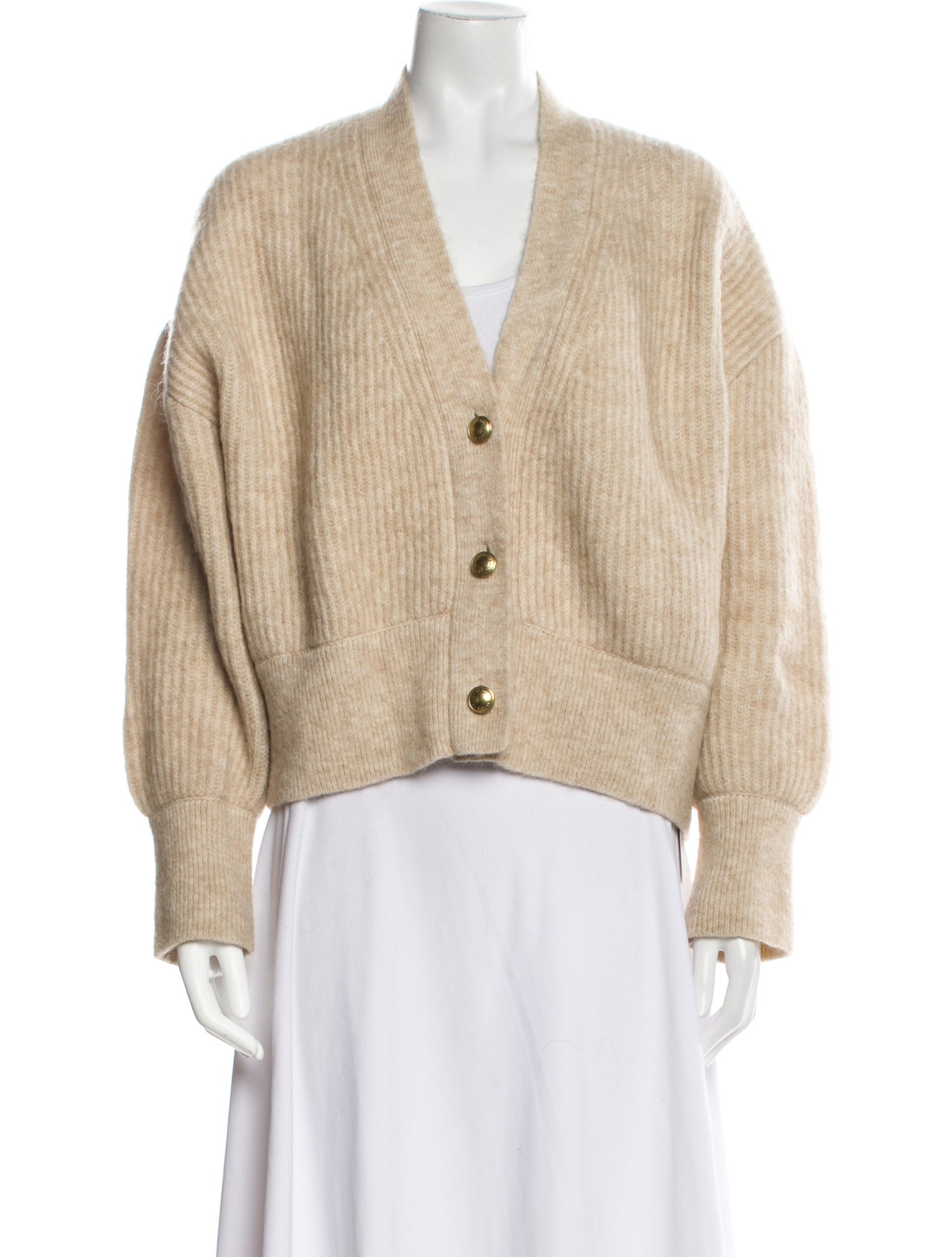 Anine Bing Mohair V-Neck Sweater