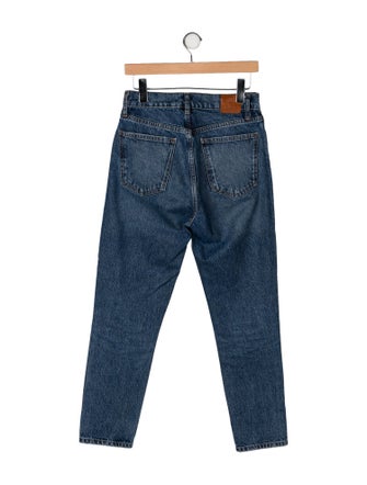Anine Bing High-Rise Straight Leg Jeans