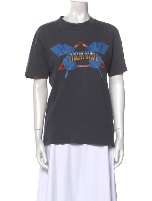 Anine Bing Graphic Print Crew Neck T-Shirt