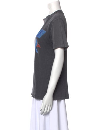 Anine Bing Graphic Print Crew Neck T-Shirt