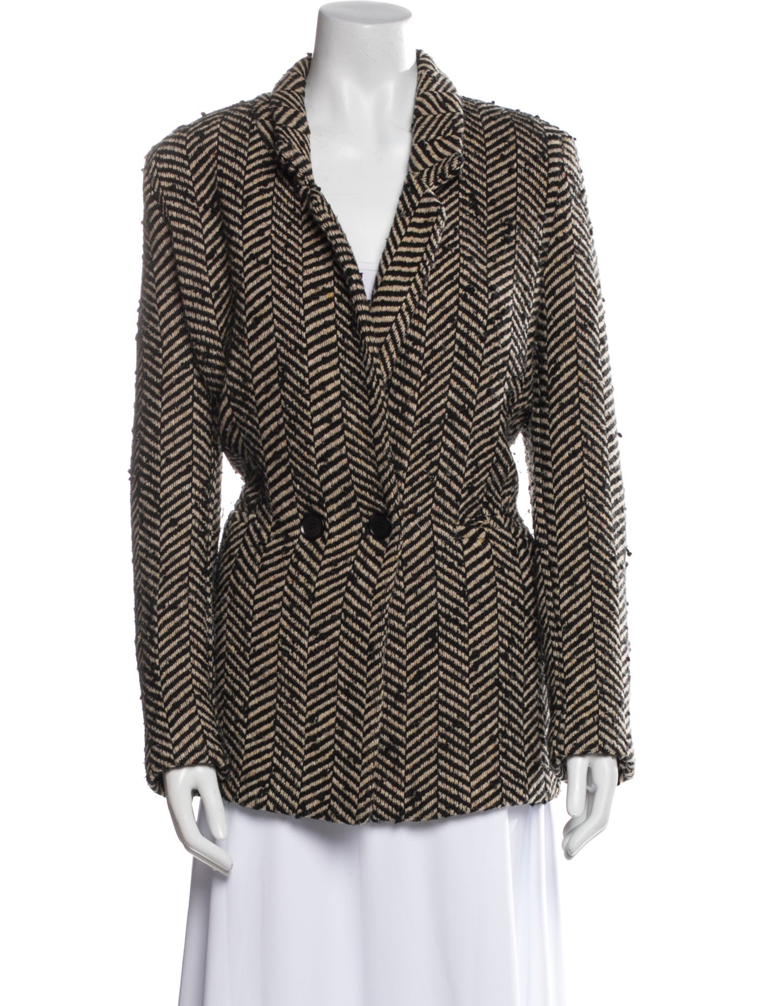 Anine Bing Tweed Printed Blazer