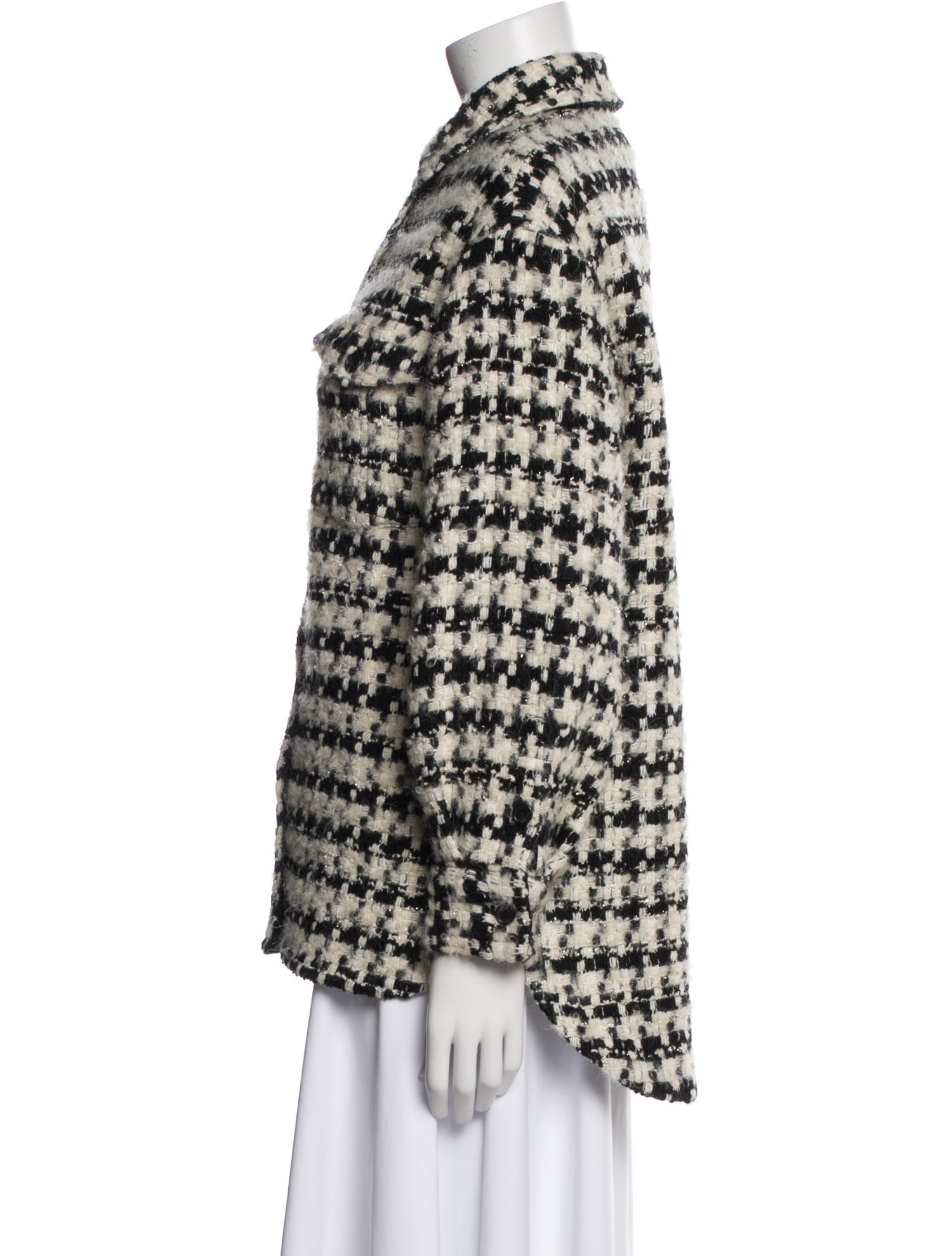 Anine Bing Wool Tweed Pattern Jacket