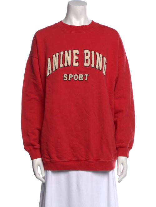 Anine Bing Graphic Print Crew Neck Sweatshirt