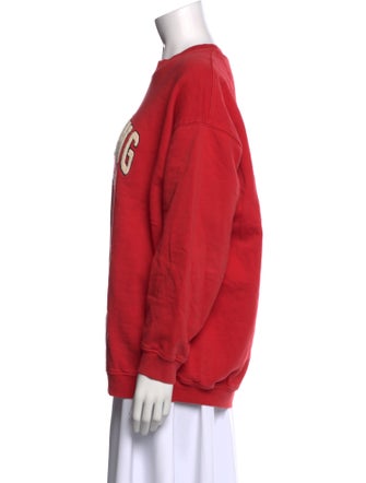 Anine Bing Graphic Print Crew Neck Sweatshirt