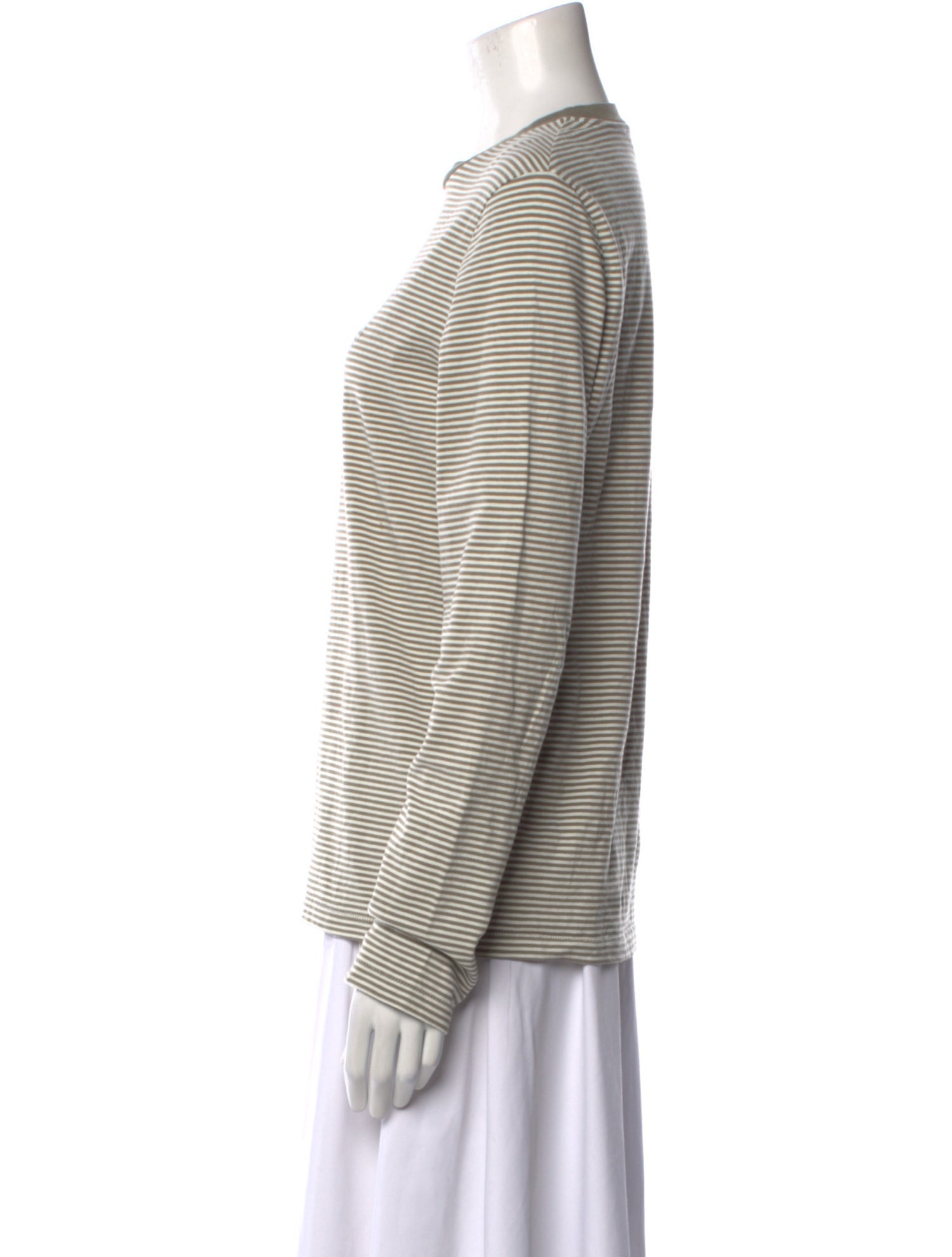Anine Bing Striped Crew Neck Sweatshirt