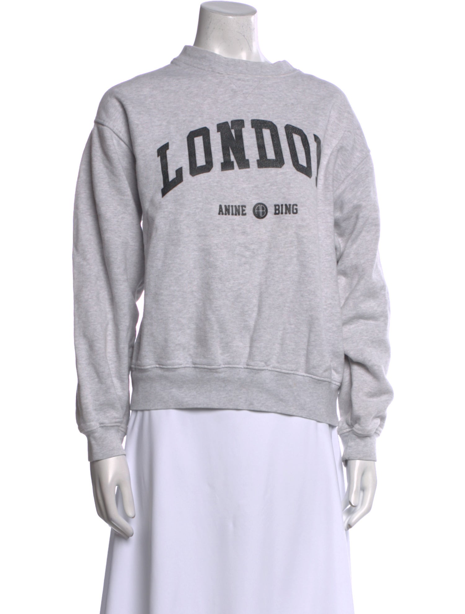 Anine Bing Graphic Print Crew Neck Sweatshirt