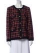 Anine Bing Wool Plaid Print Jacket