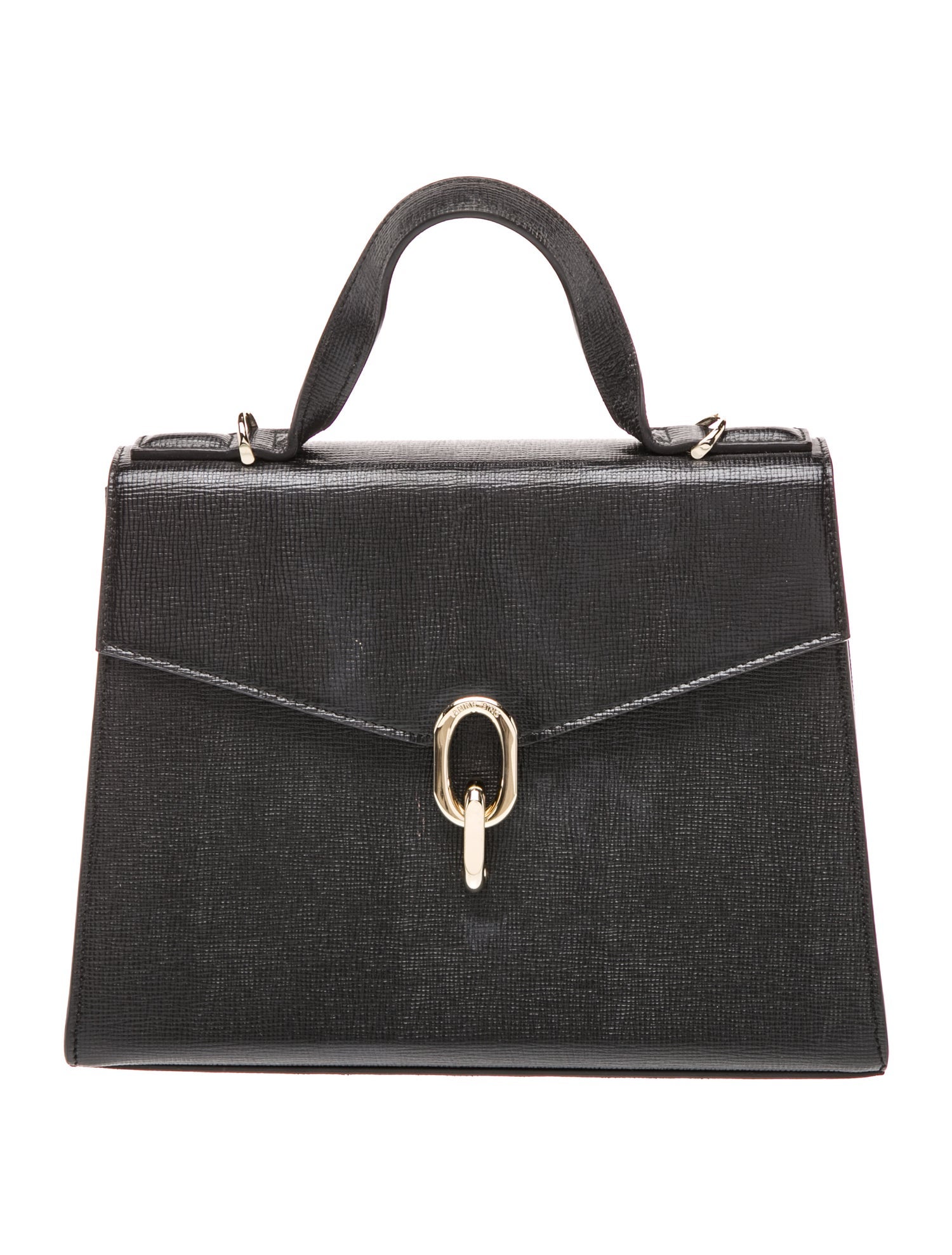 Anine Bing Saffiano Leather Top Handle Bag