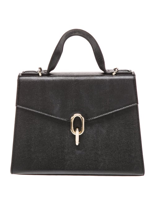 Anine Bing Saffiano Leather Top Handle Bag