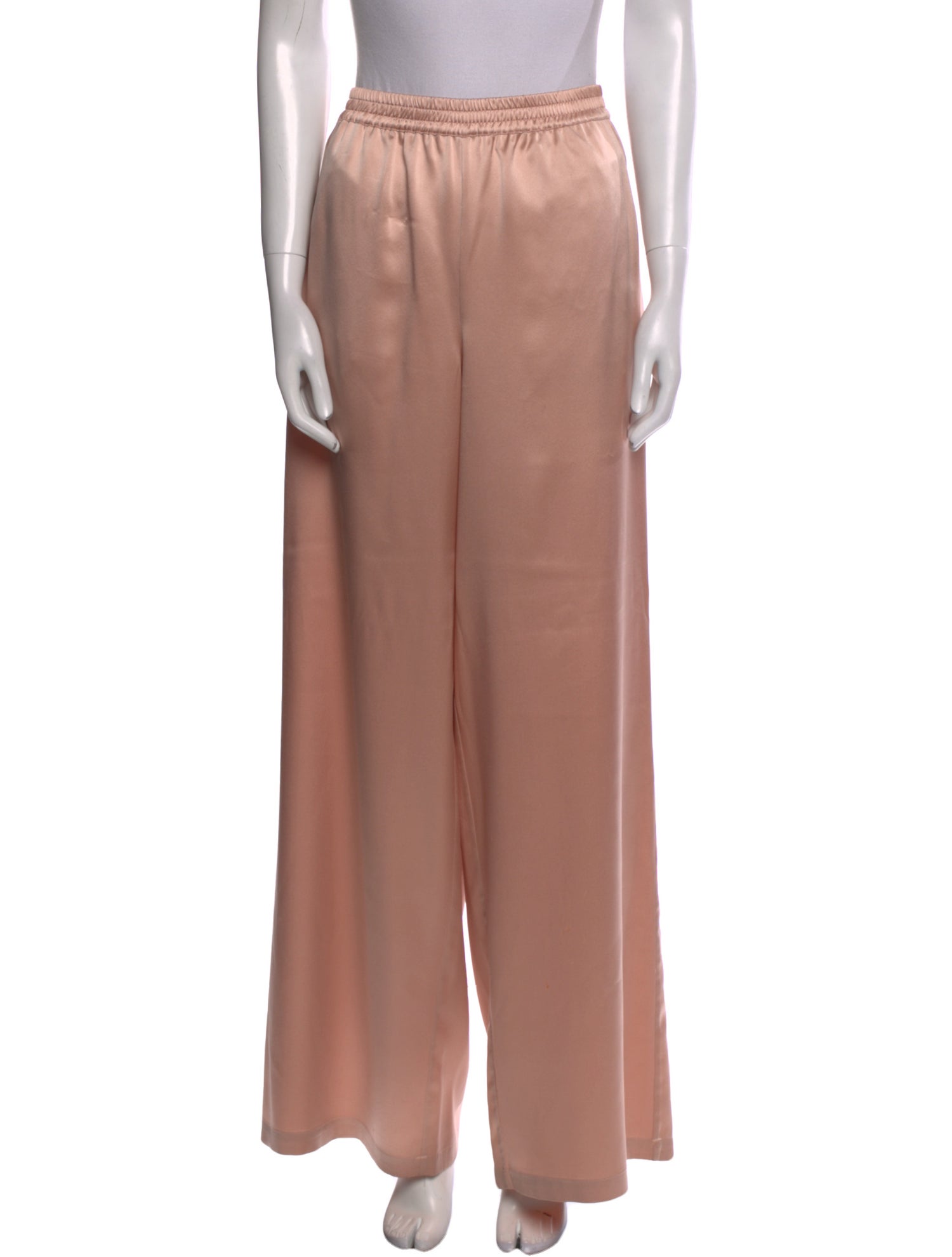 Anine Bing Silk Wide Leg Pants