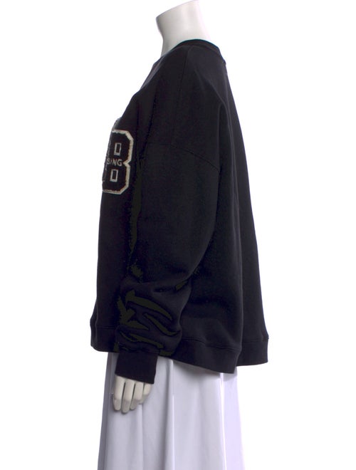 Anine Bing Graphic Print Crew Neck Sweatshirt