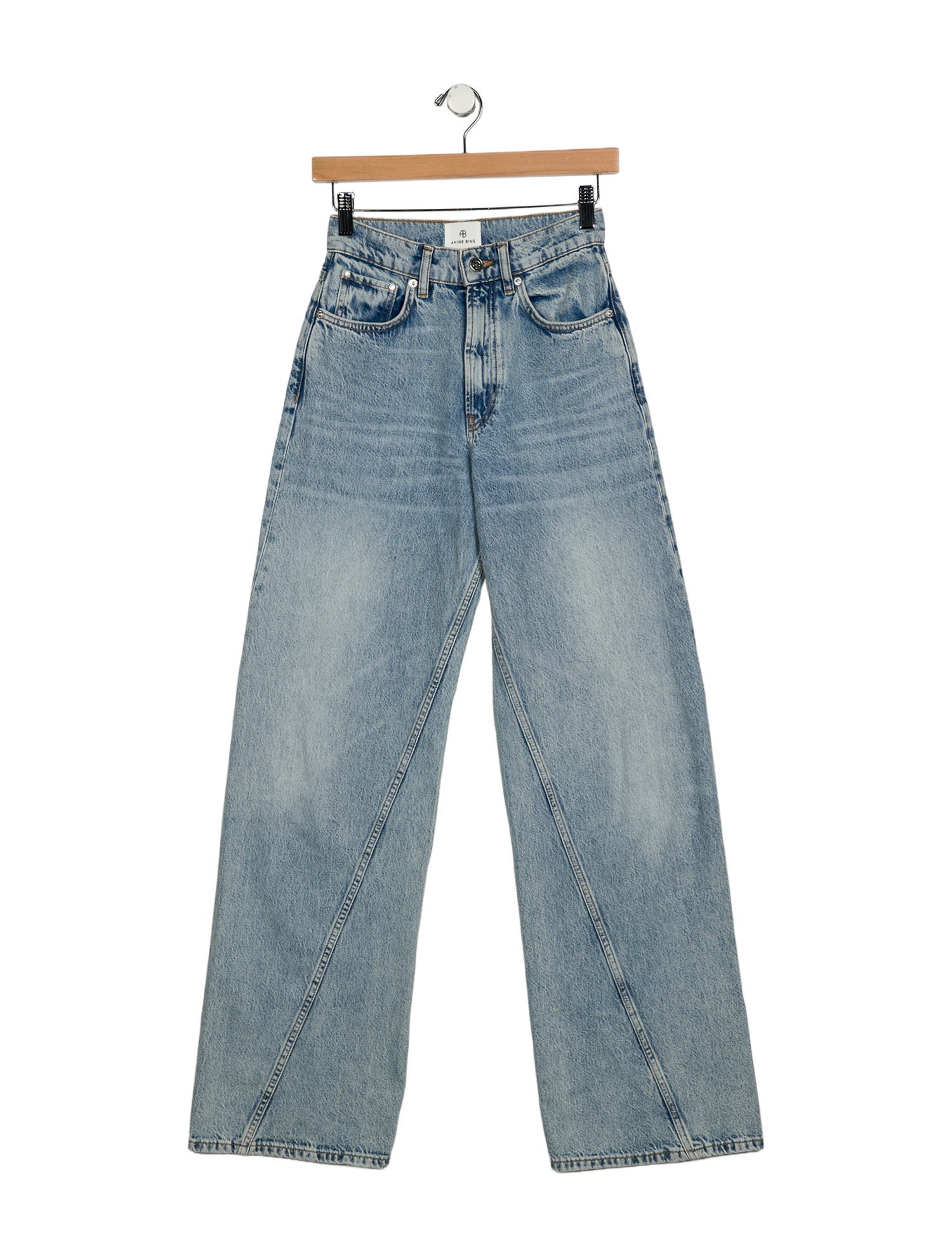 Anine Bing High-Rise Wide Leg Jeans