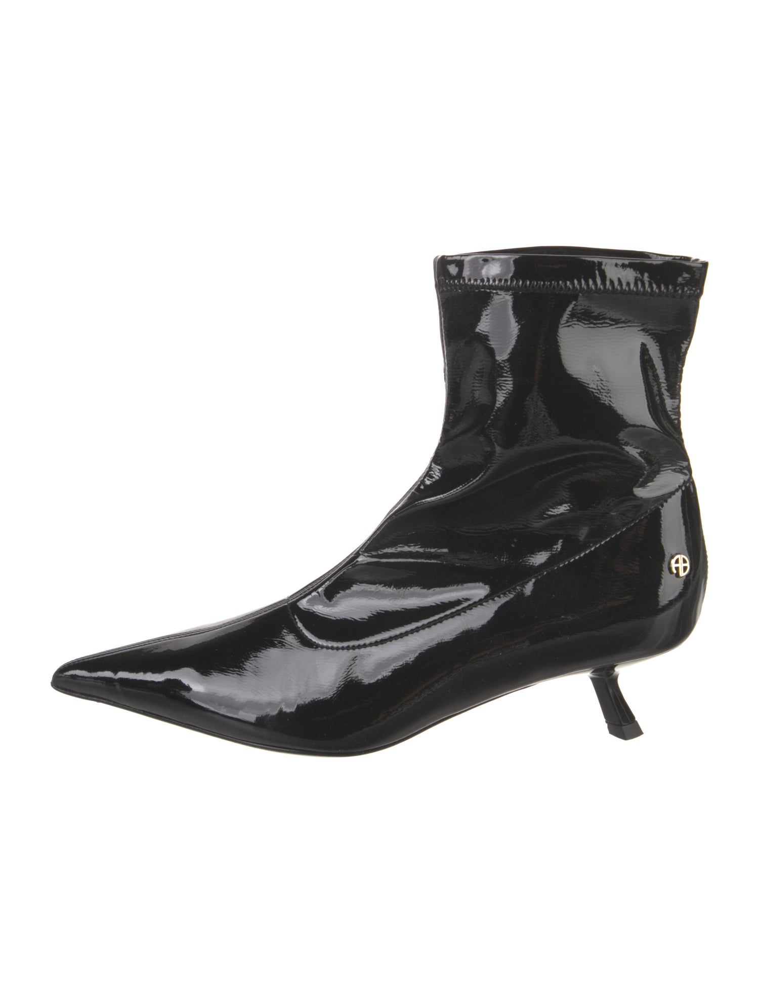 Anine Bing Patent Leather Sock Boots