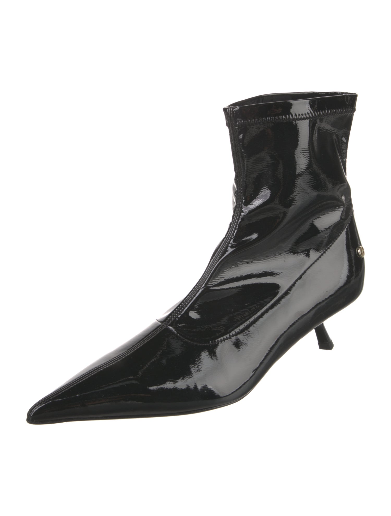 Anine Bing Patent Leather Sock Boots