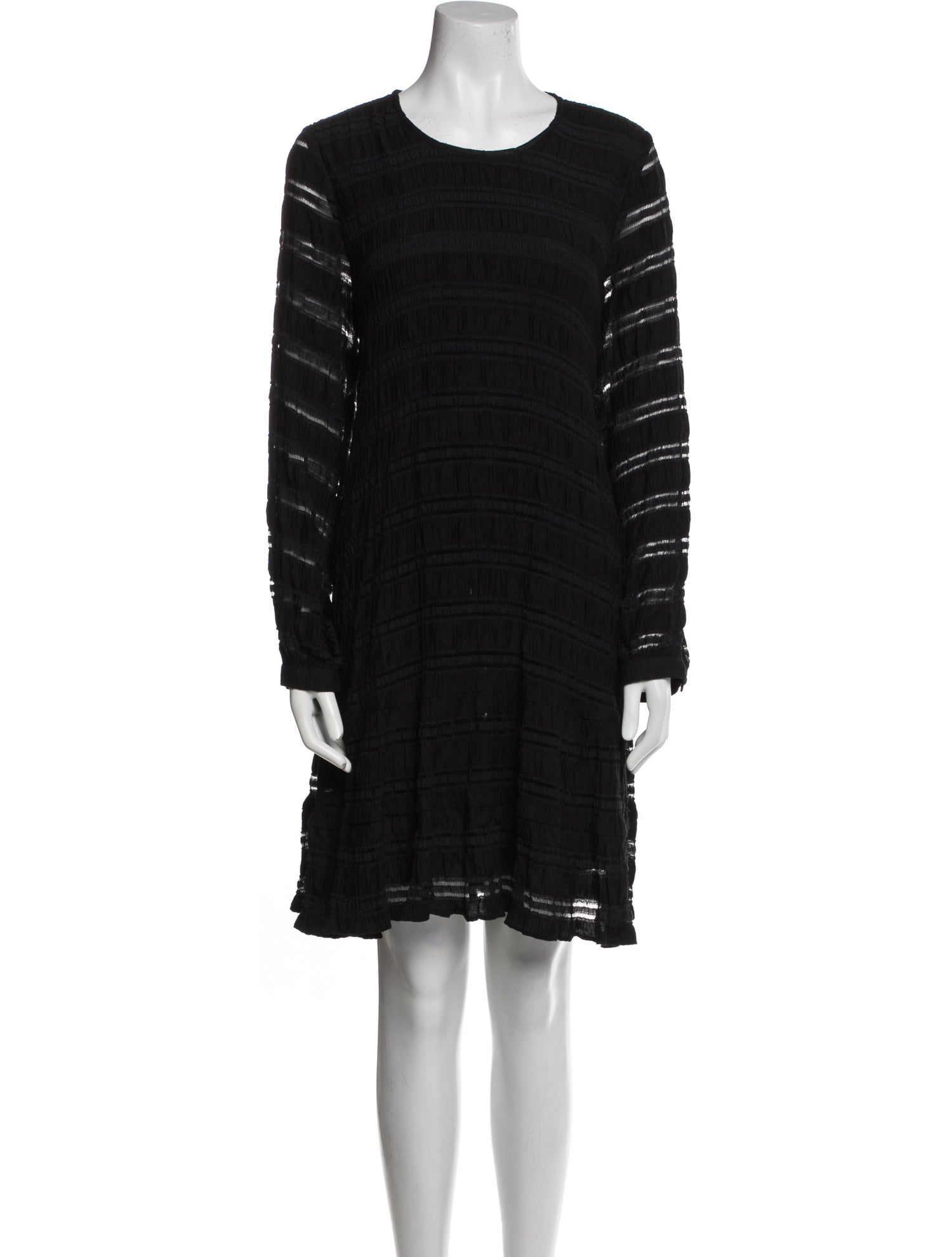 Anine Bing Scoop Neck Knee-Length Dress