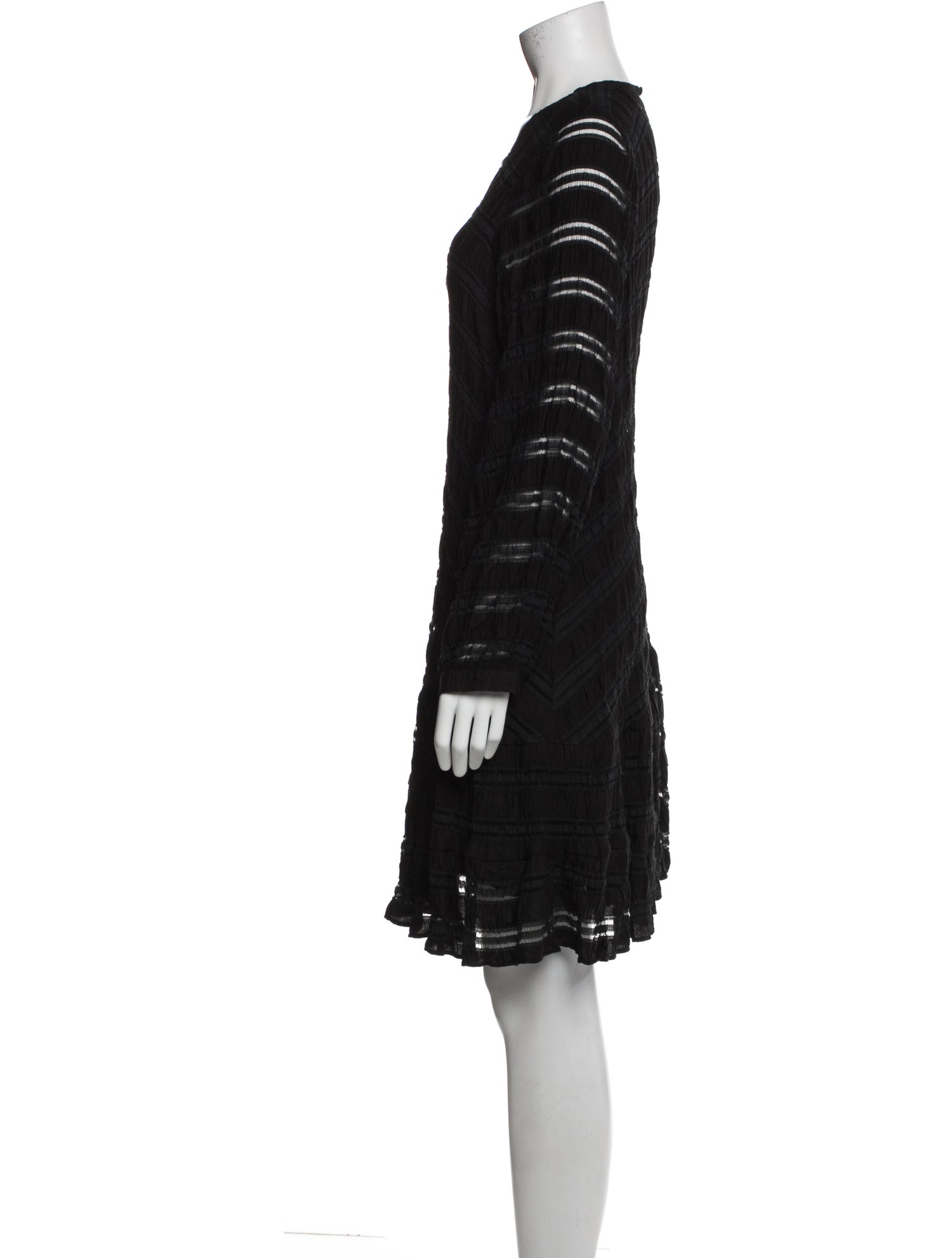 Anine Bing Scoop Neck Knee-Length Dress