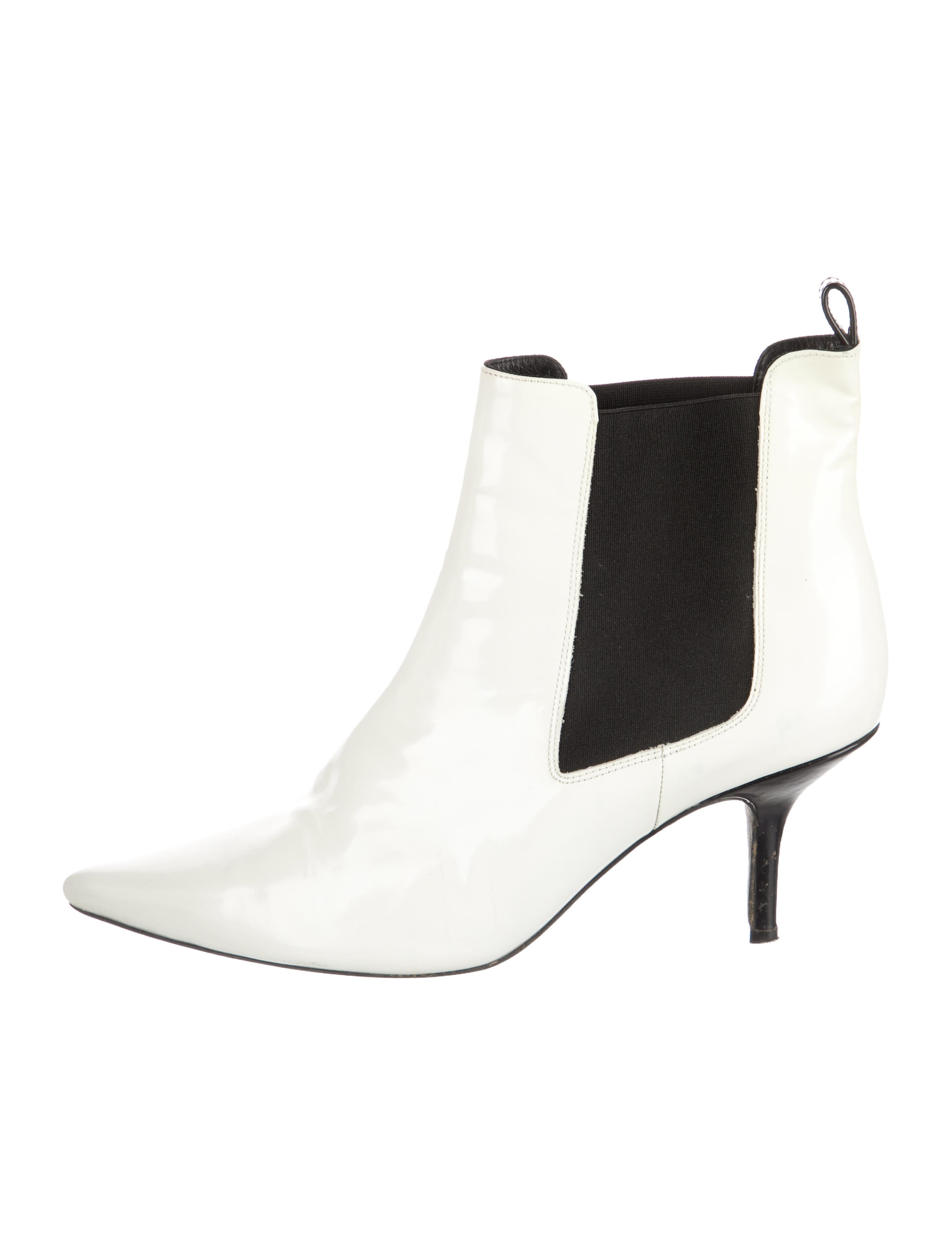 Anine Bing Patent Leather Chelsea Boots