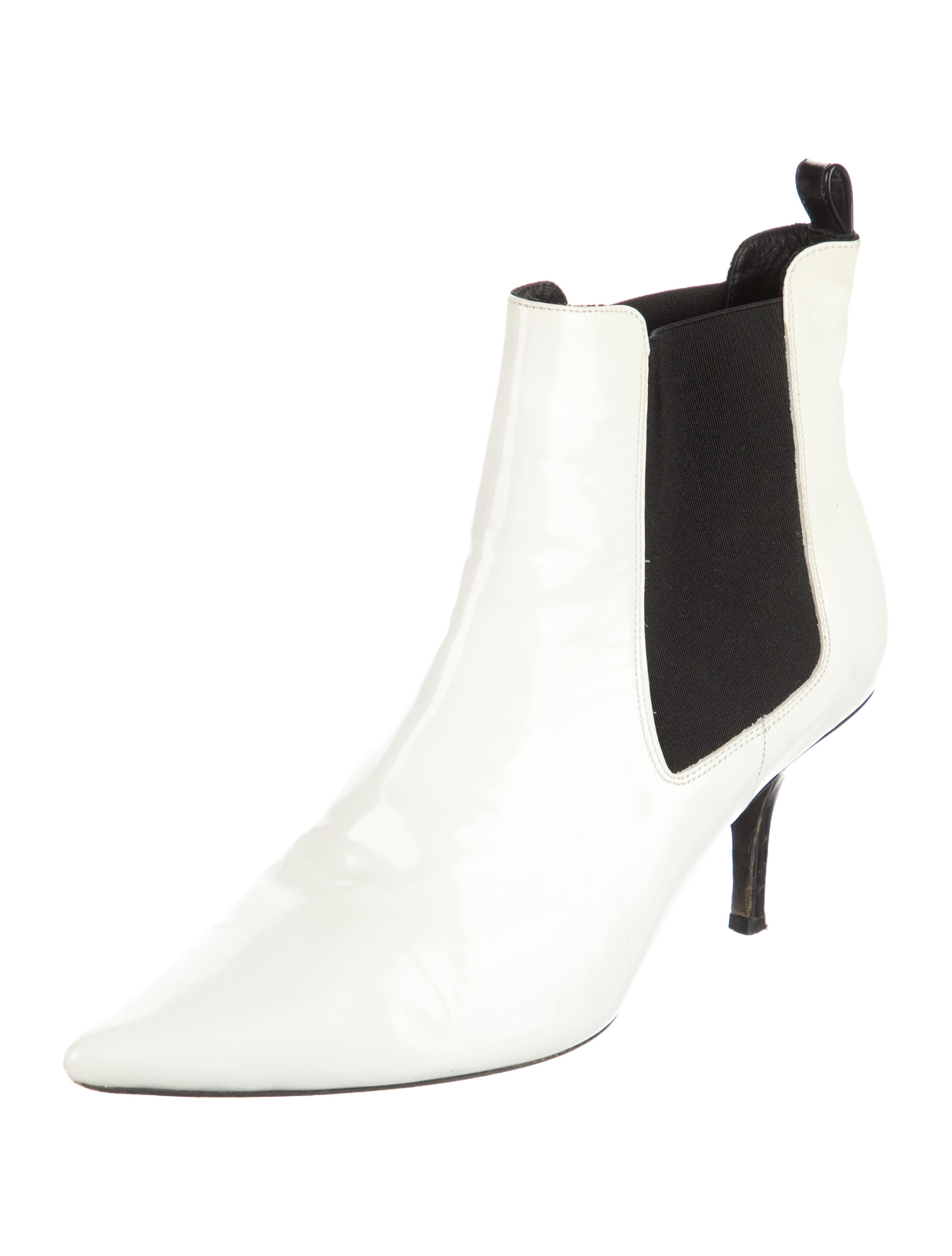 Anine Bing Patent Leather Chelsea Boots