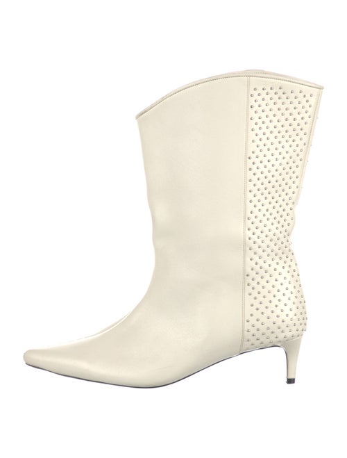 Anine Bing Leather Studded Accents Boots