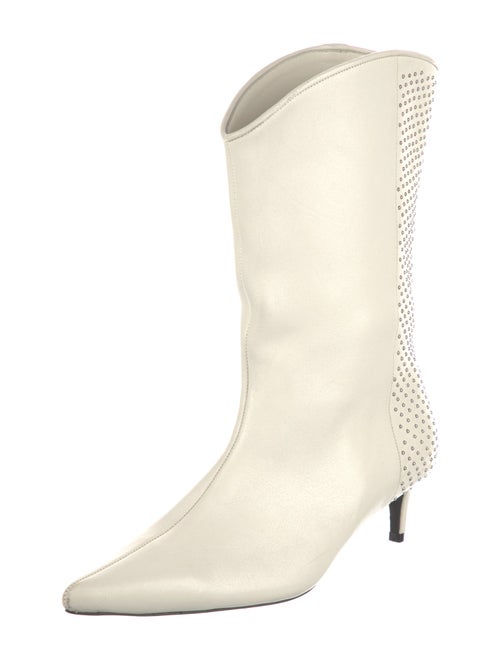 Anine Bing Leather Studded Accents Boots