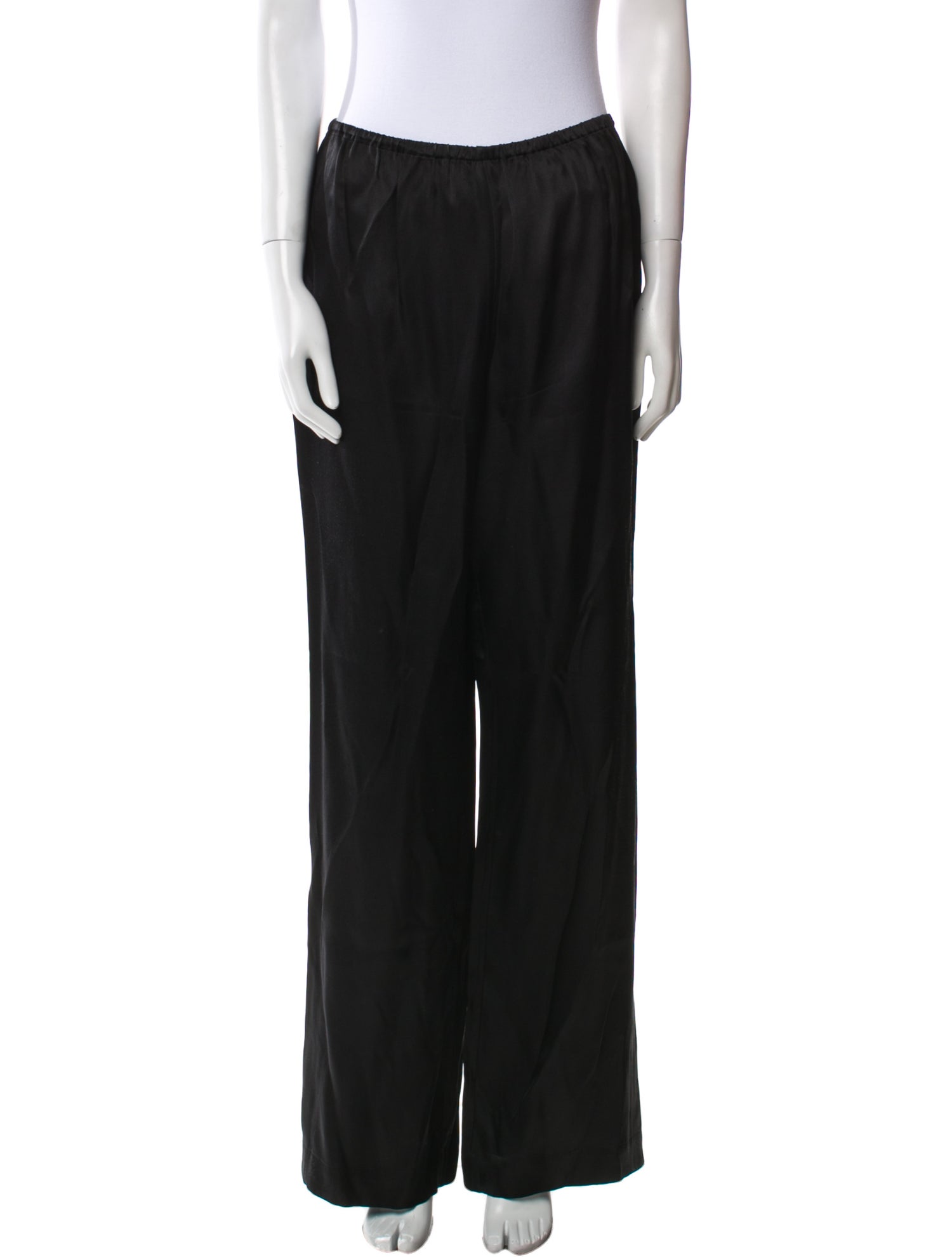 Anine Bing Silk Wide Leg Pants