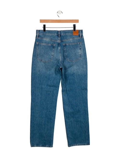 Anine Bing High-Rise Straight Leg Jeans