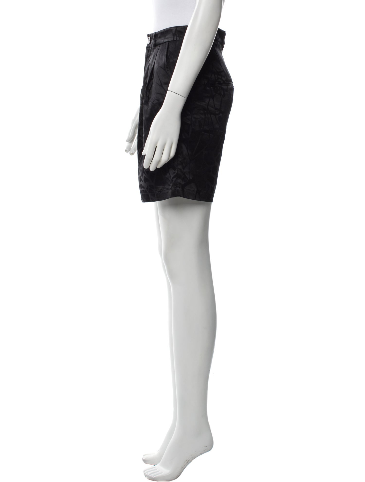 Anine Bing Silk Mini Shorts