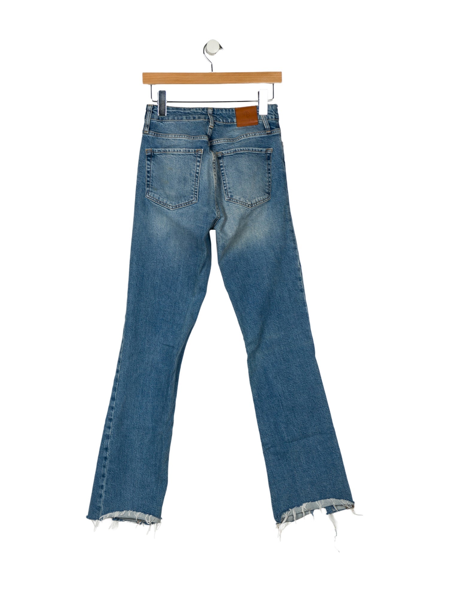 Anine Bing Mid-Rise Straight Leg Jeans