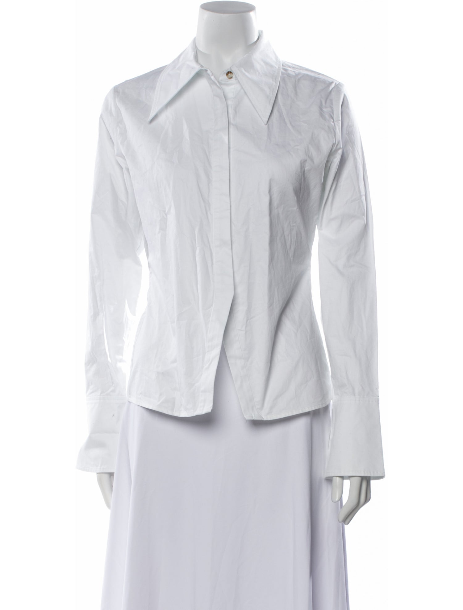 Anine Bing Long Sleeve Button-Up Top