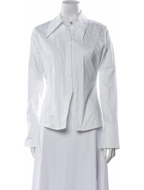 Anine Bing Long Sleeve Button-Up Top