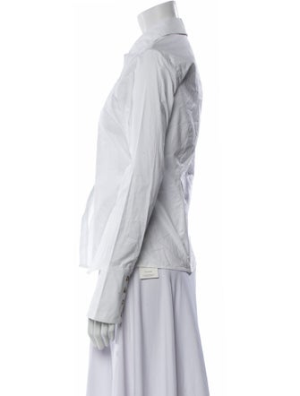 Anine Bing Long Sleeve Button-Up Top