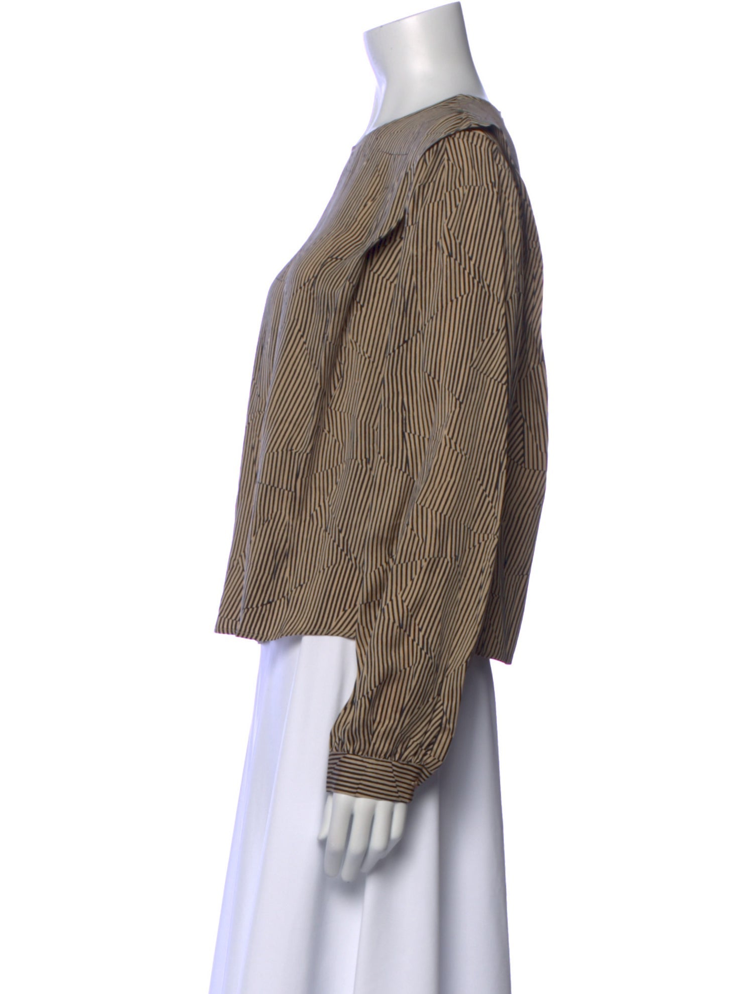 Anine Bing Silk Striped Sweatshirt