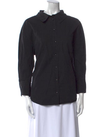 Anine Bing Long Sleeve Button-Up Top