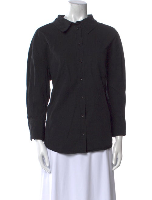 Anine Bing Long Sleeve Button-Up Top