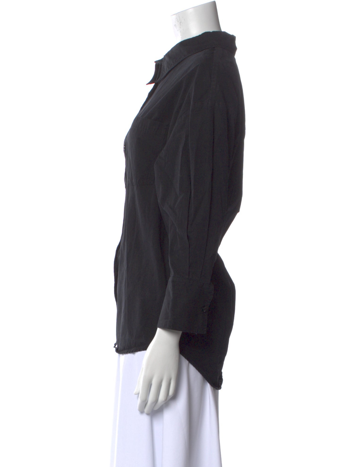 Anine Bing Long Sleeve Button-Up Top