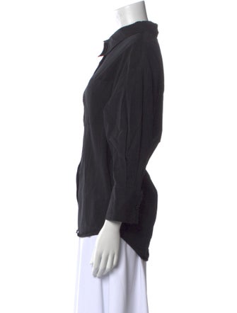 Anine Bing Long Sleeve Button-Up Top