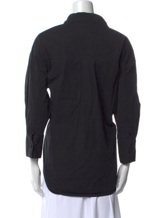 Anine Bing Long Sleeve Button-Up Top
