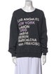 Anine Bing Graphic Print Scoop Neck Sweater