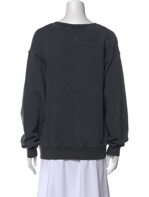 Anine Bing Graphic Print Scoop Neck Sweater