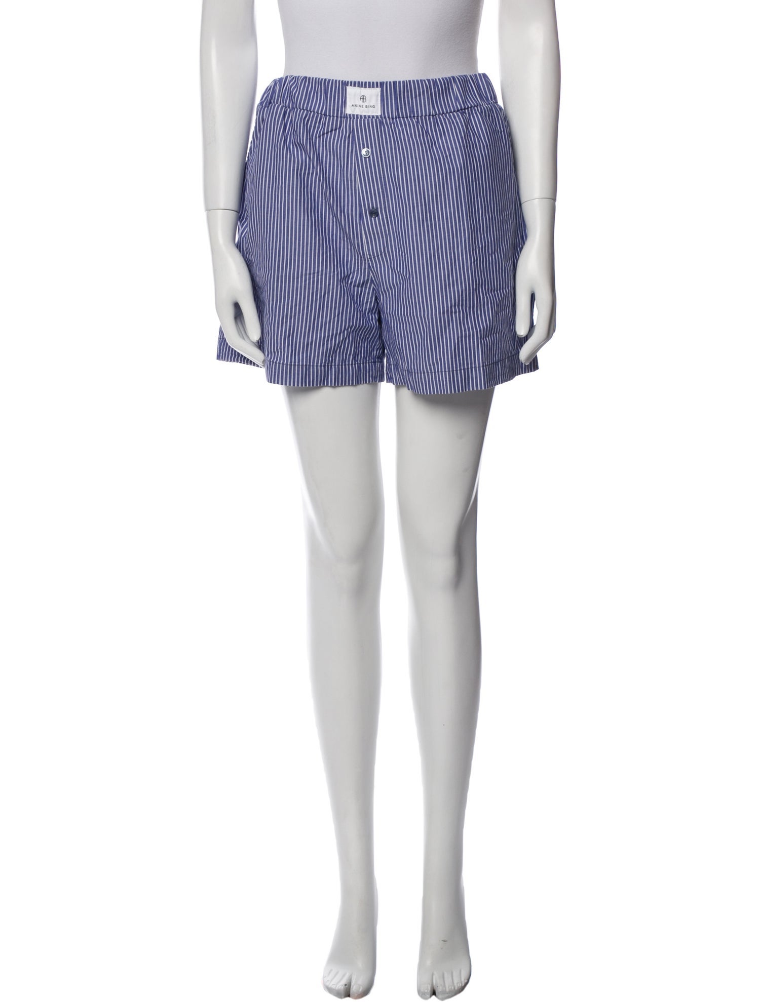 Anine Bing Striped Mini Shorts