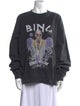 Anine Bing Graphic Print Crew Neck Sweatshirt