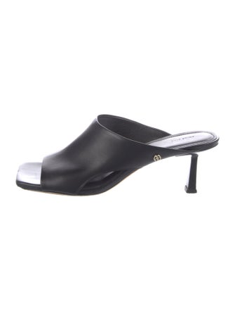 Anine Bing Leather Cutout Accent Slides