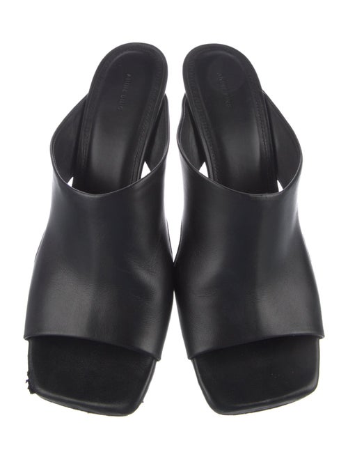 Anine Bing Leather Cutout Accent Slides