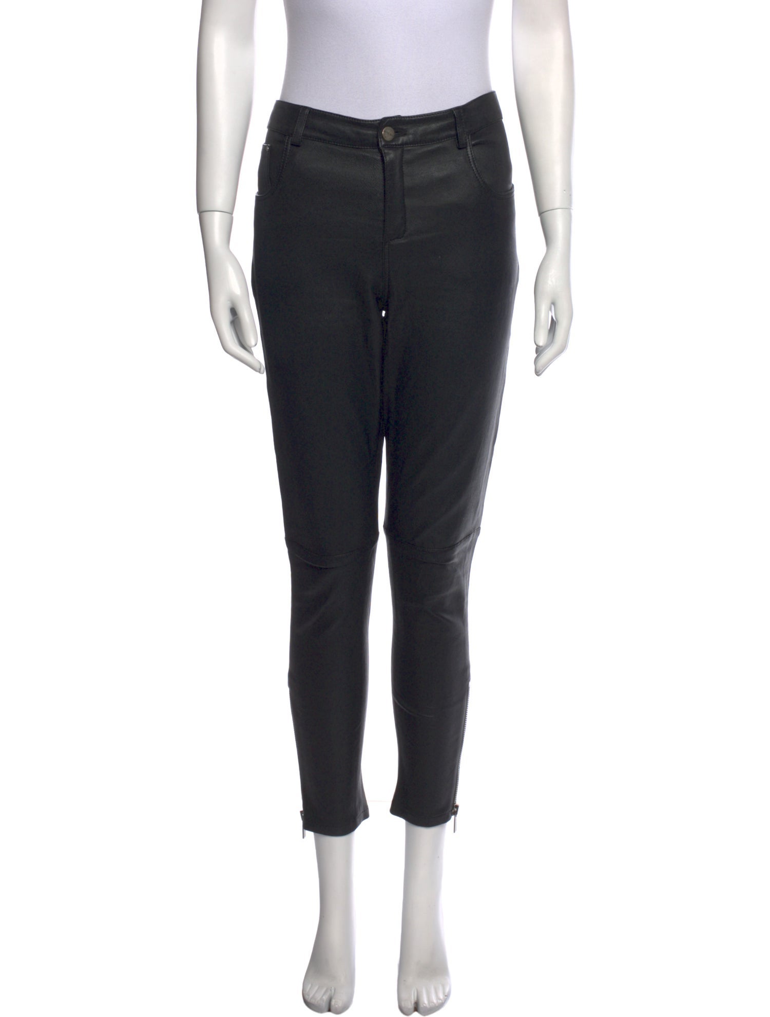 Anine Bing Lamb Leather Skinny Leg Pants