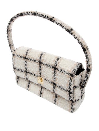 Anine Bing Tweed Top Handle Bag