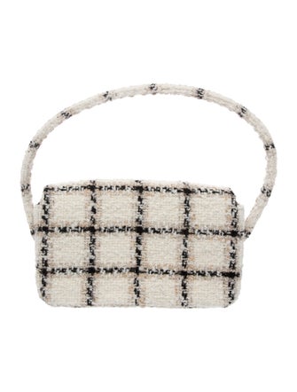 Anine Bing Tweed Top Handle Bag