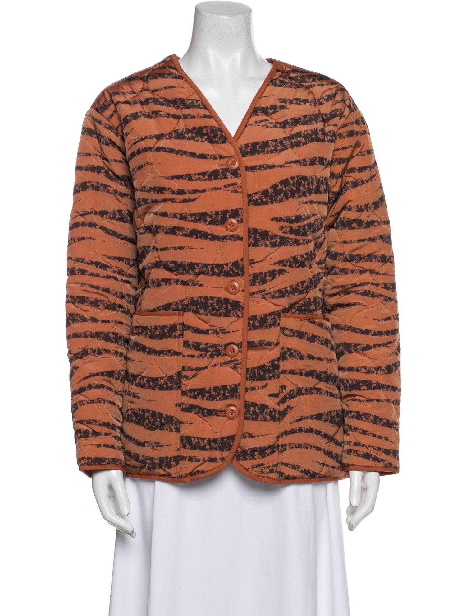 Anine Bing Animal Print Faux Fur Jacket