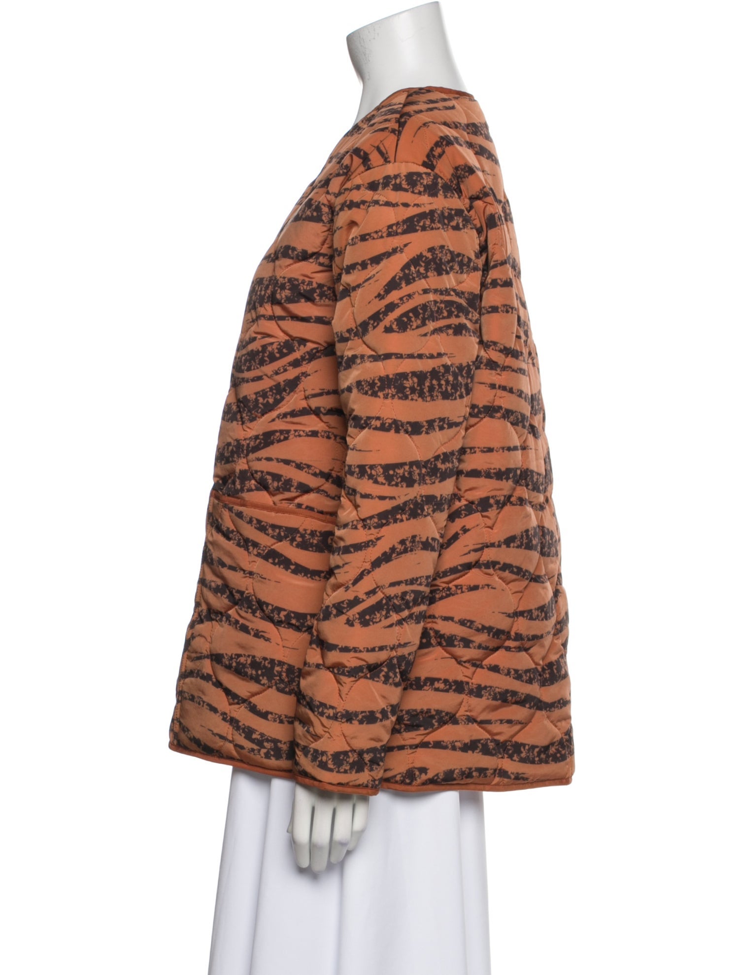 Anine Bing Animal Print Faux Fur Jacket